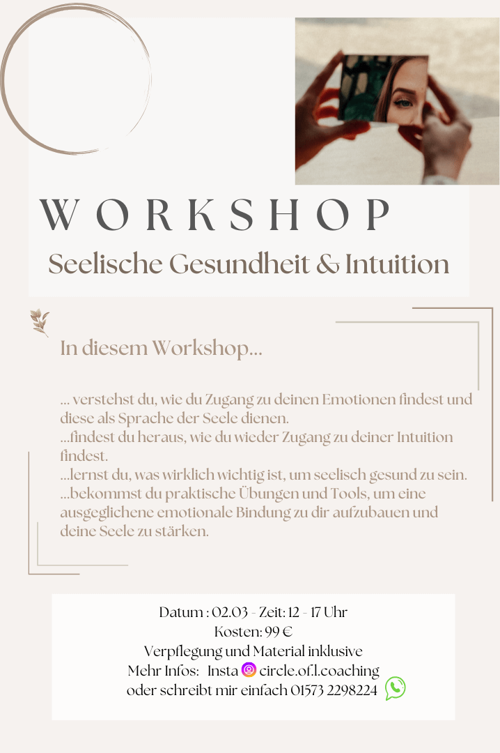 Workshop Seelische Gesundheit